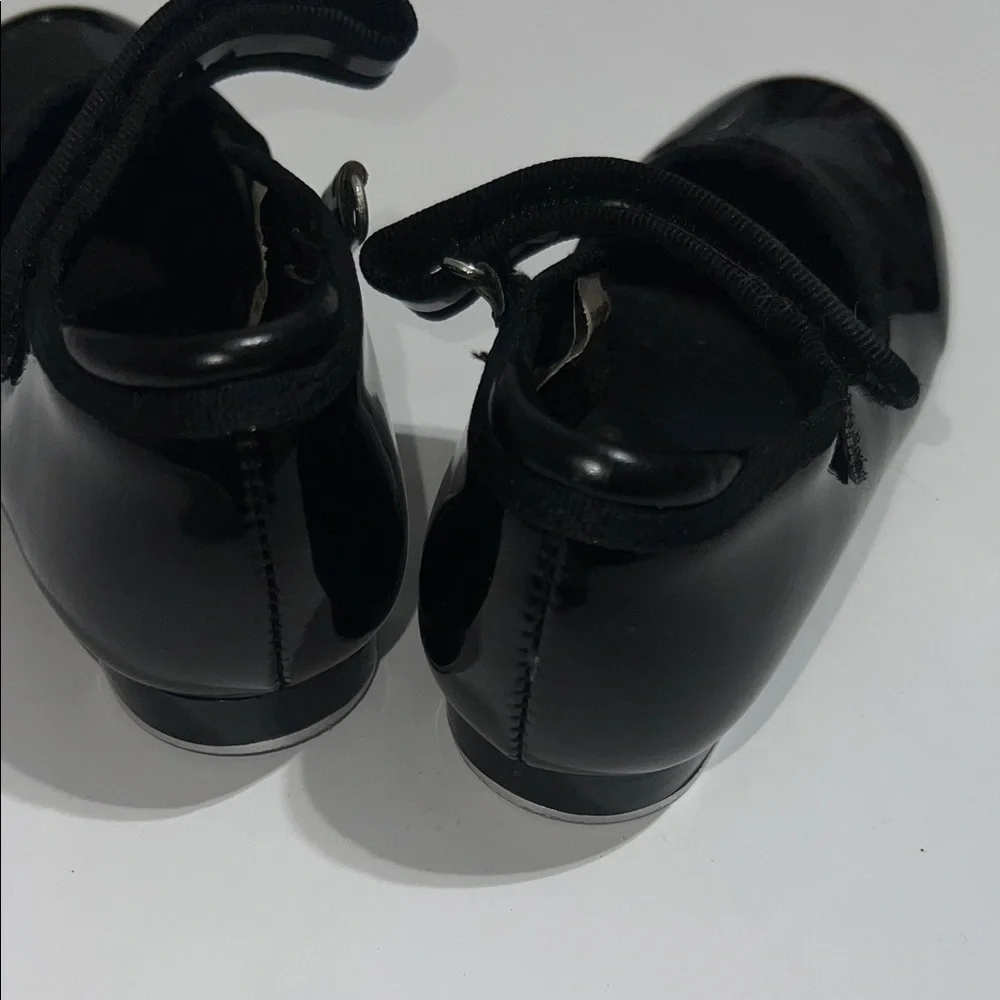 Freestyle Shiny Black Kids Tap Shoes